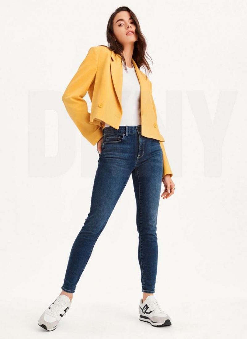 Brown Women's DKNY Cropped Blazers | Australia-D1382