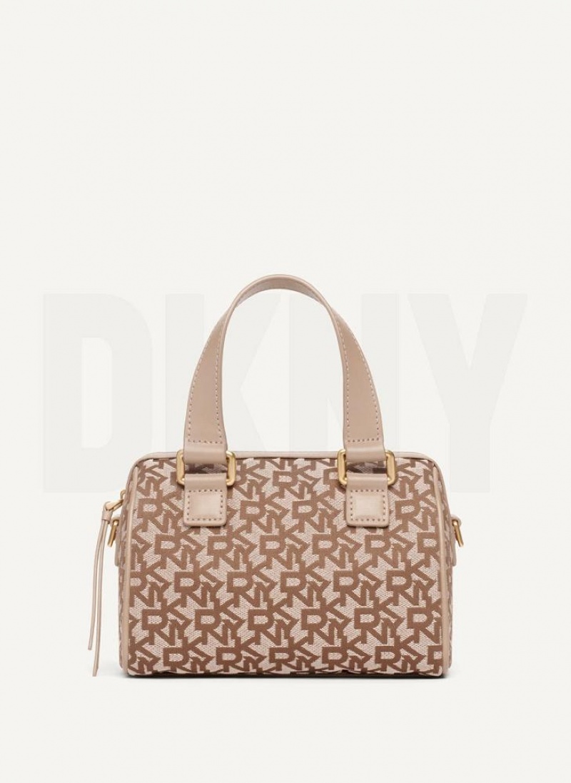 Brown Women\'s DKNY Mini Satchel Crossbody Bags | Australia-D1117