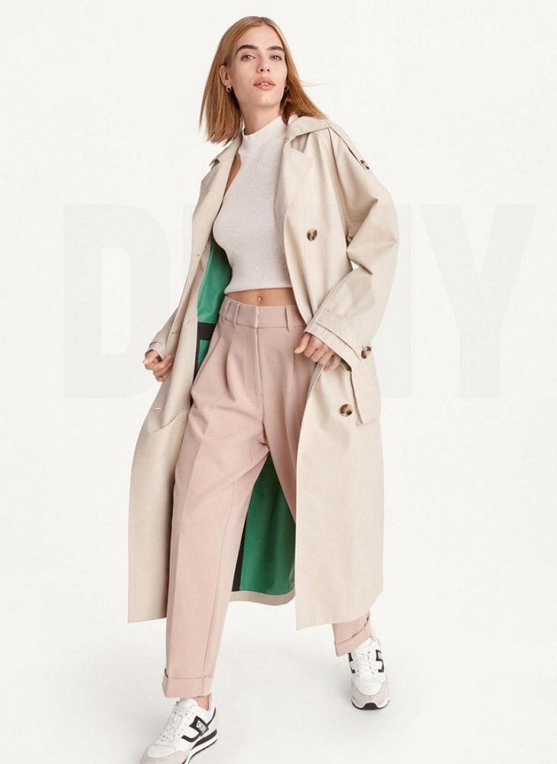 Brown Women's DKNY Oversized Trench With Inner Details Jackets | Australia-D0709
