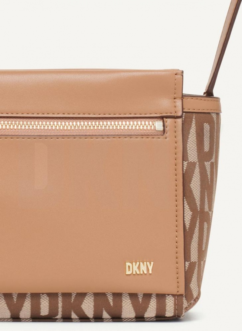 Brown Women's DKNY Pax Crossbody Bags | Australia-D0133