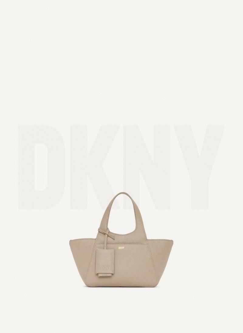 Brown Women's DKNY The Mini Effortless Tote Crossbody Bags | Australia-D0158