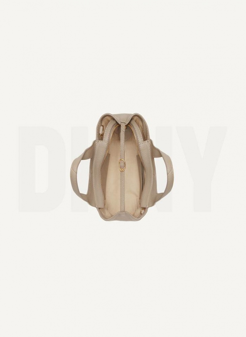 Brown Women's DKNY The Mini Effortless Tote Crossbody Bags | Australia-D0158
