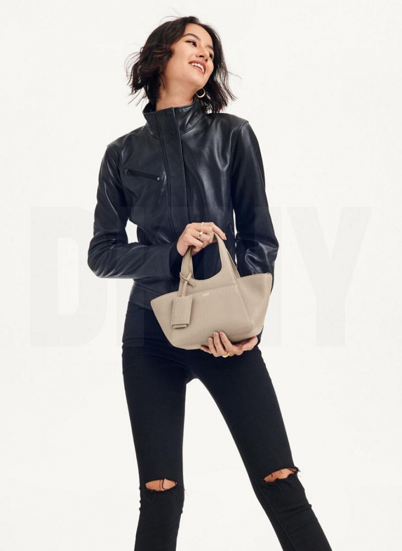 Brown Women\'s DKNY The Mini Effortless Tote Crossbody Bags | Australia-D0158