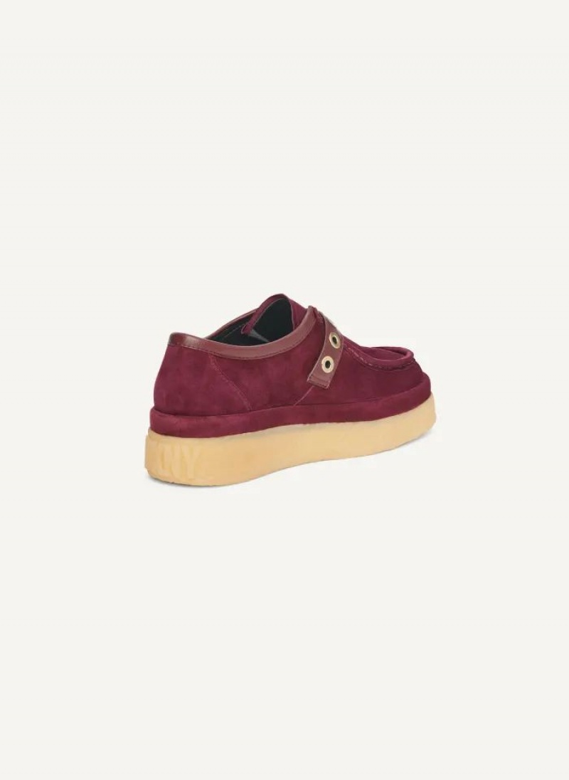 Burgundy Women's DKNY Autumn Loafers | Australia-D0146
