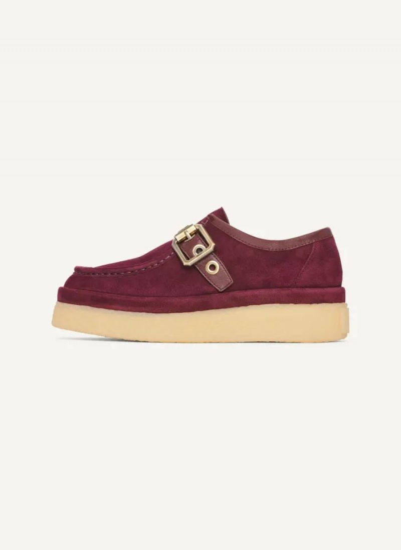 Burgundy Women\'s DKNY Autumn Loafers | Australia-D0146