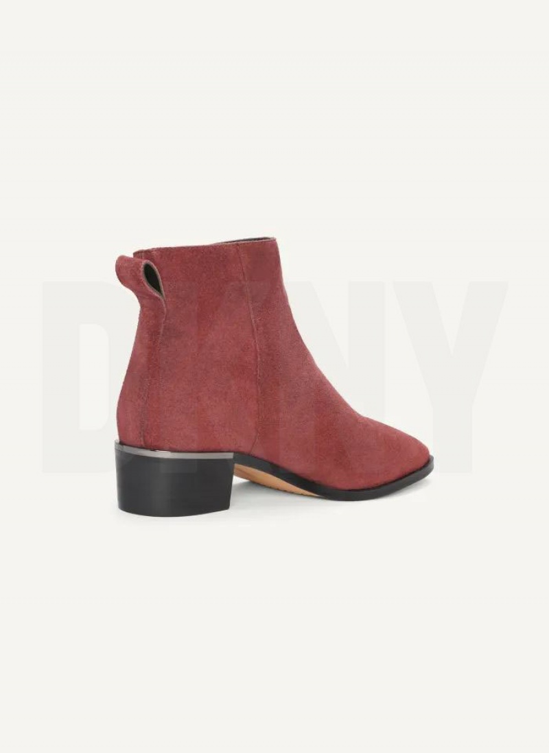Burgundy Women's DKNY Brenlyn - W/ Zipper Boots | Australia-D1823