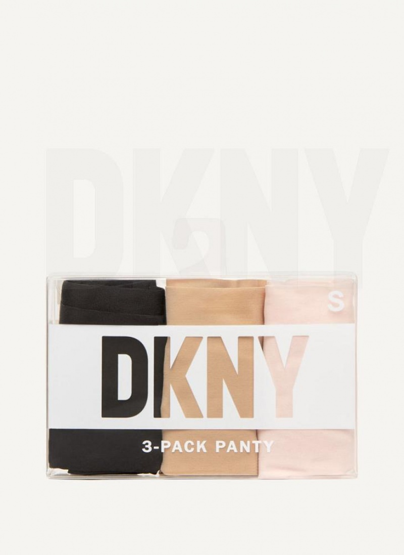 Cream Women's DKNY 3 Pack Hipster Panties | Australia-D1192