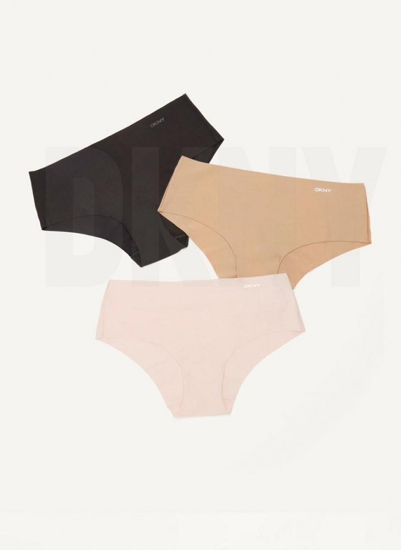 Cream Women\'s DKNY 3 Pack Hipster Panties | Australia-D1192