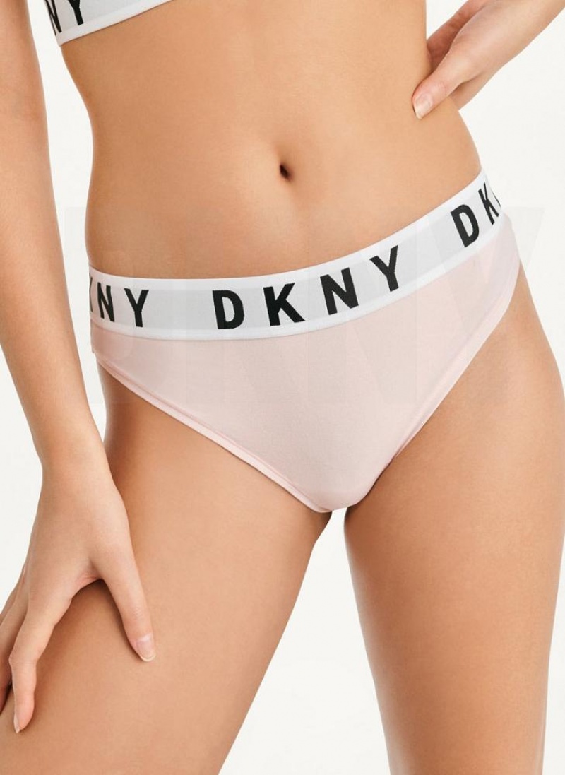 Cream Women\'s DKNY Cozy BF Thong | Australia-D1225
