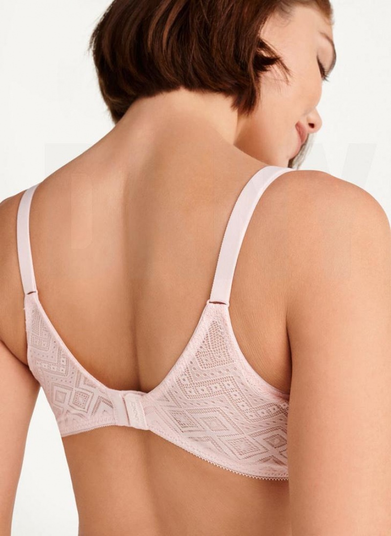 Cream Women's DKNY Pure Lace Unlined Bras | Australia-D0640