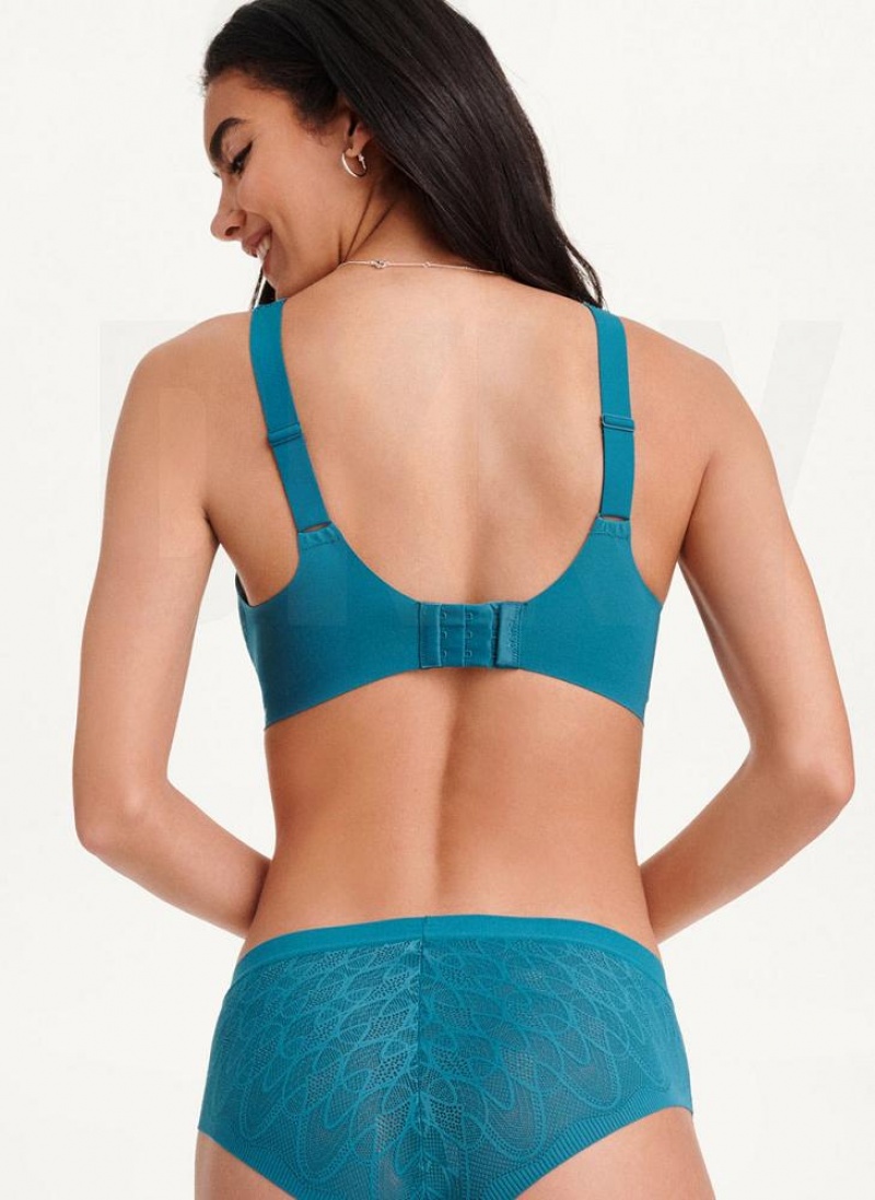 Dark Blue Women's DKNY Lace Comfort Hipster Panties | Australia-D1570