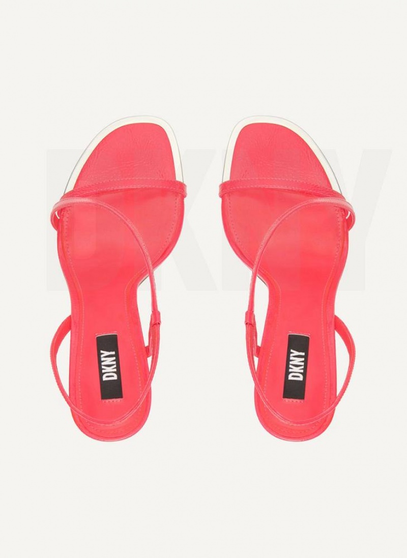 Fuchsia Women's DKNY Danielle Strappy Heels | Australia-D1237