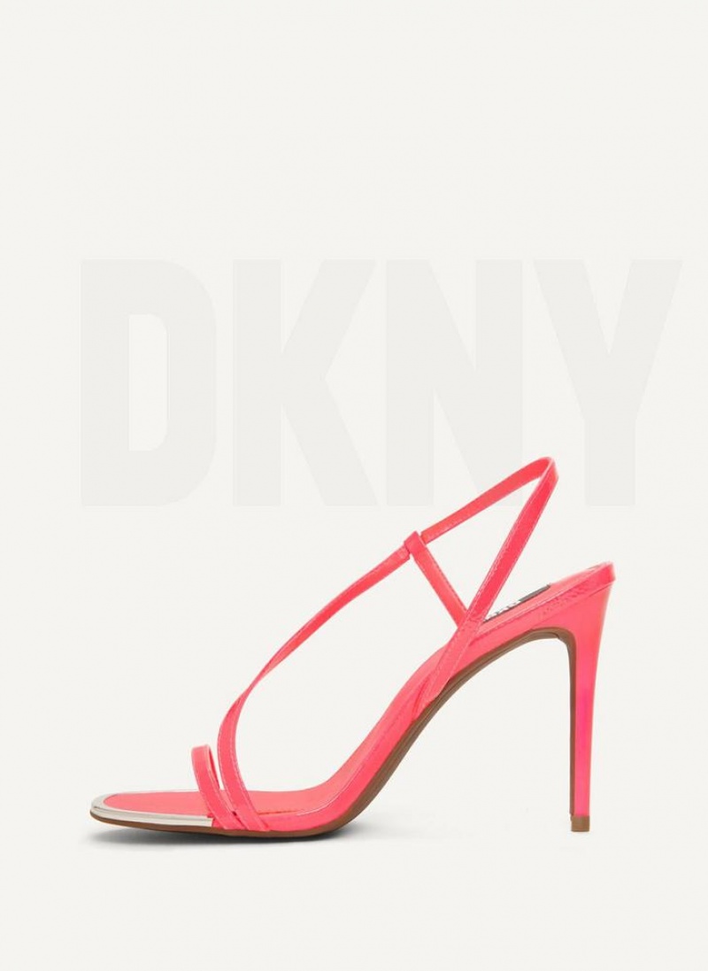 Fuchsia Women\'s DKNY Danielle Strappy Sandals | Australia-D1868