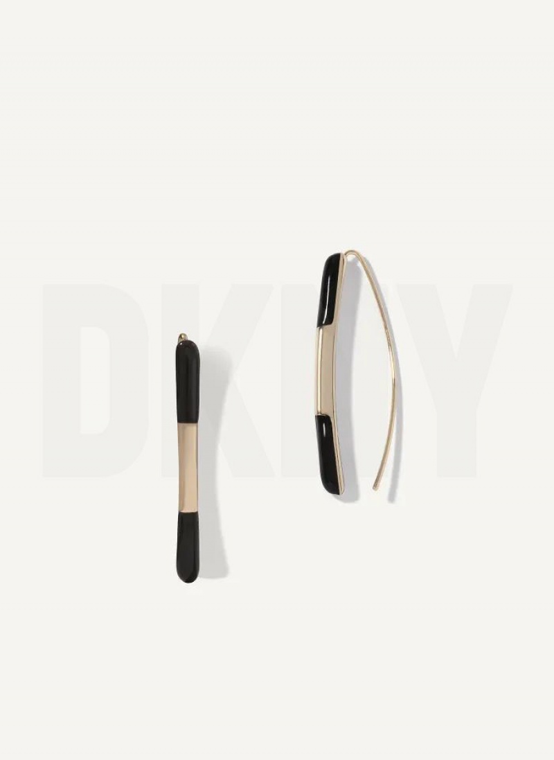 Gold Women's DKNY Classic Threader Earrings | Australia-D1349