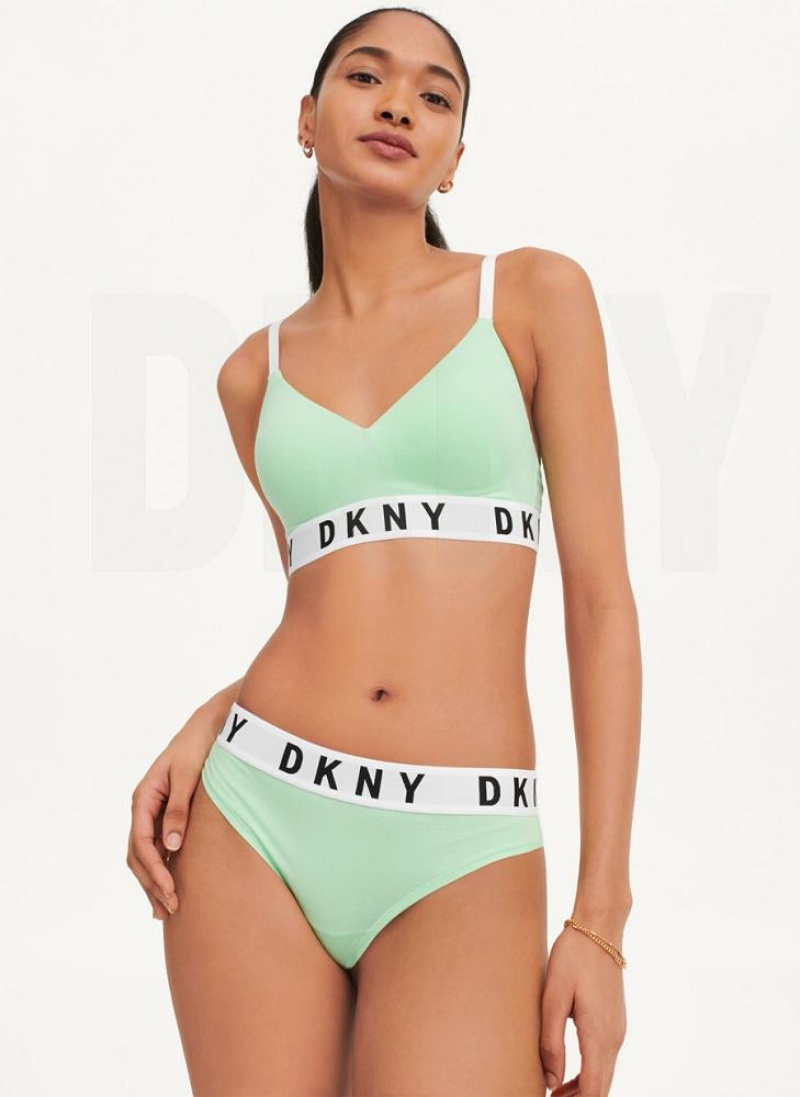 Green Women's DKNY Cozy BF Thong | Australia-D0392