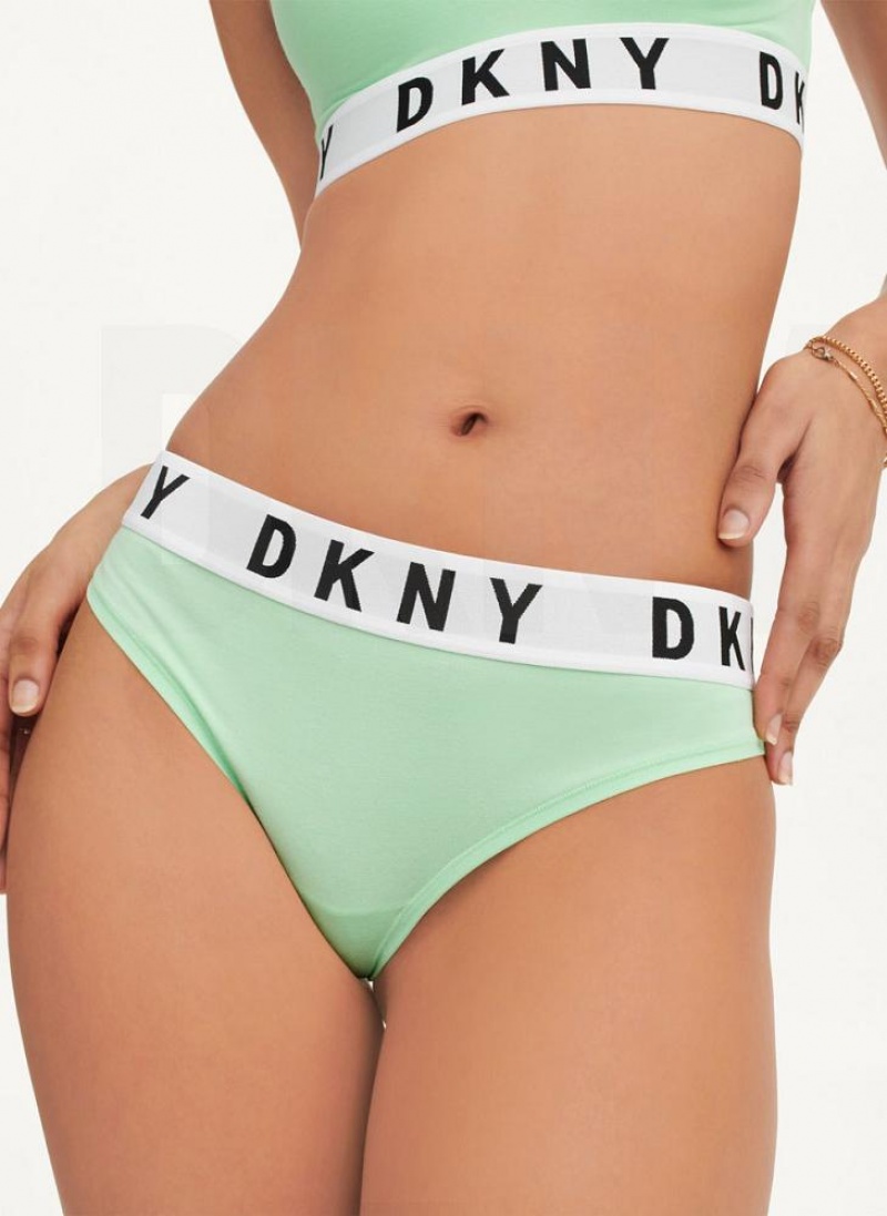 Green Women's DKNY Cozy BF Thong | Australia-D0392