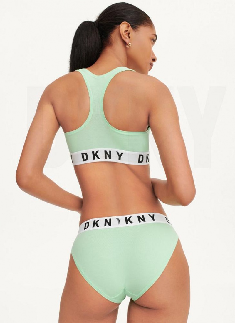 Green Women's DKNY Cozy Boyfriend Bikini Panties | Australia-D0366