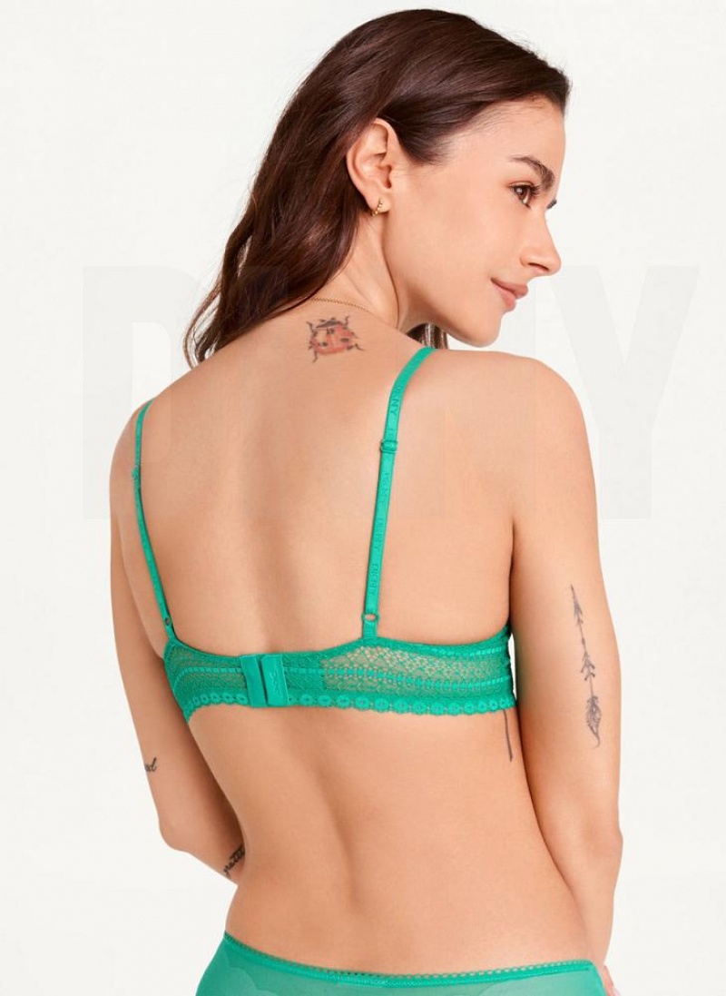 Green Women's DKNY Lace Bras | Australia-D0767