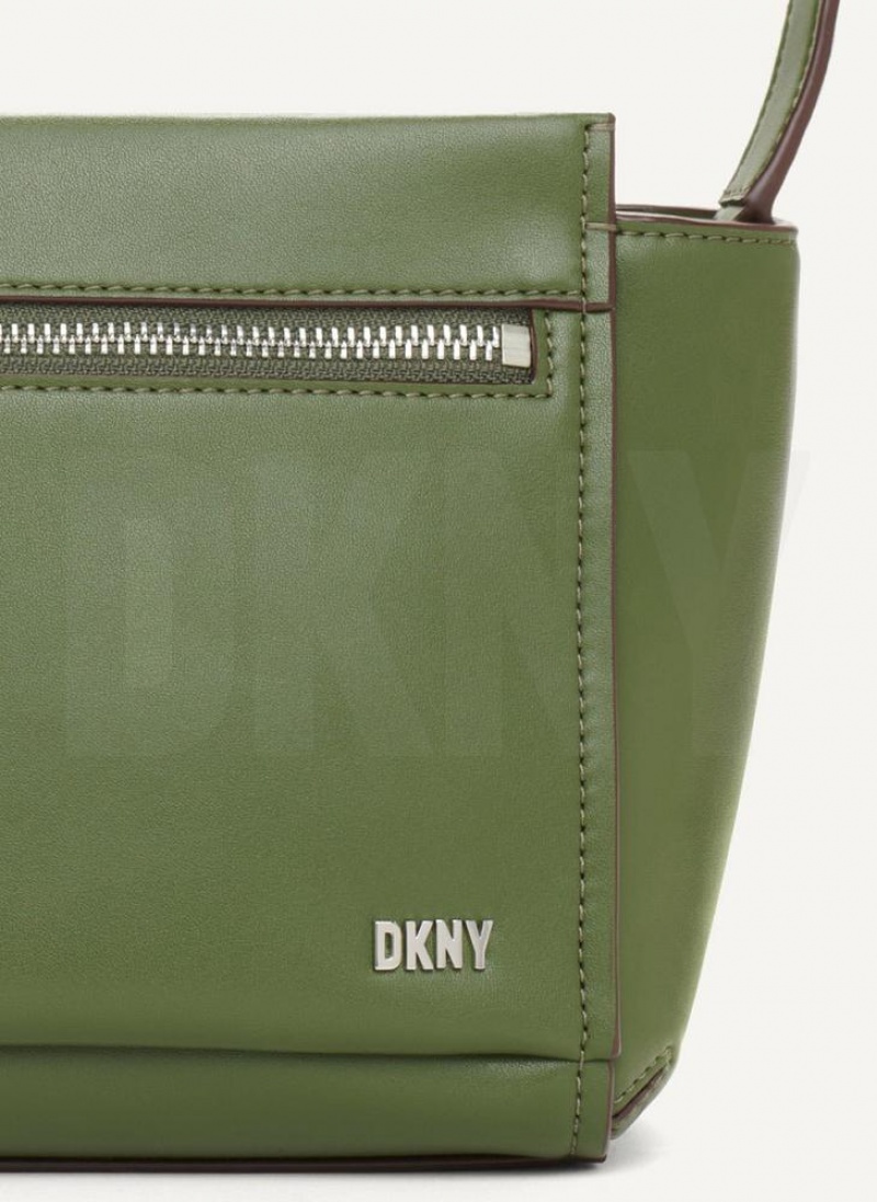 Green Women's DKNY Pax Crossbody Bags | Australia-D1356