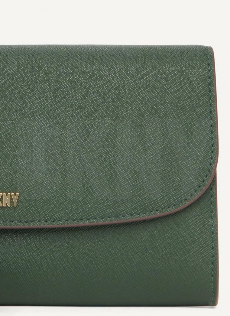 Green Women's DKNY Sidney On A Chain Wallets | Australia-D0561