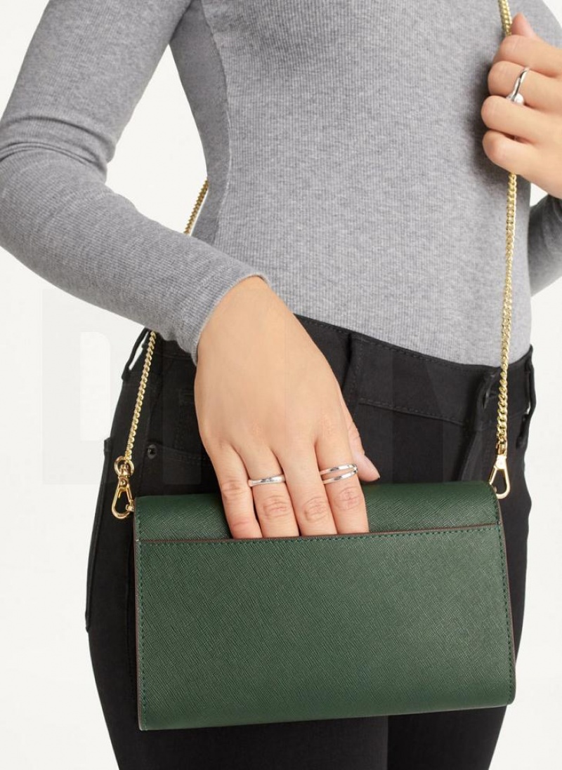 Green Women's DKNY Sidney On A Chain Wallets | Australia-D0561