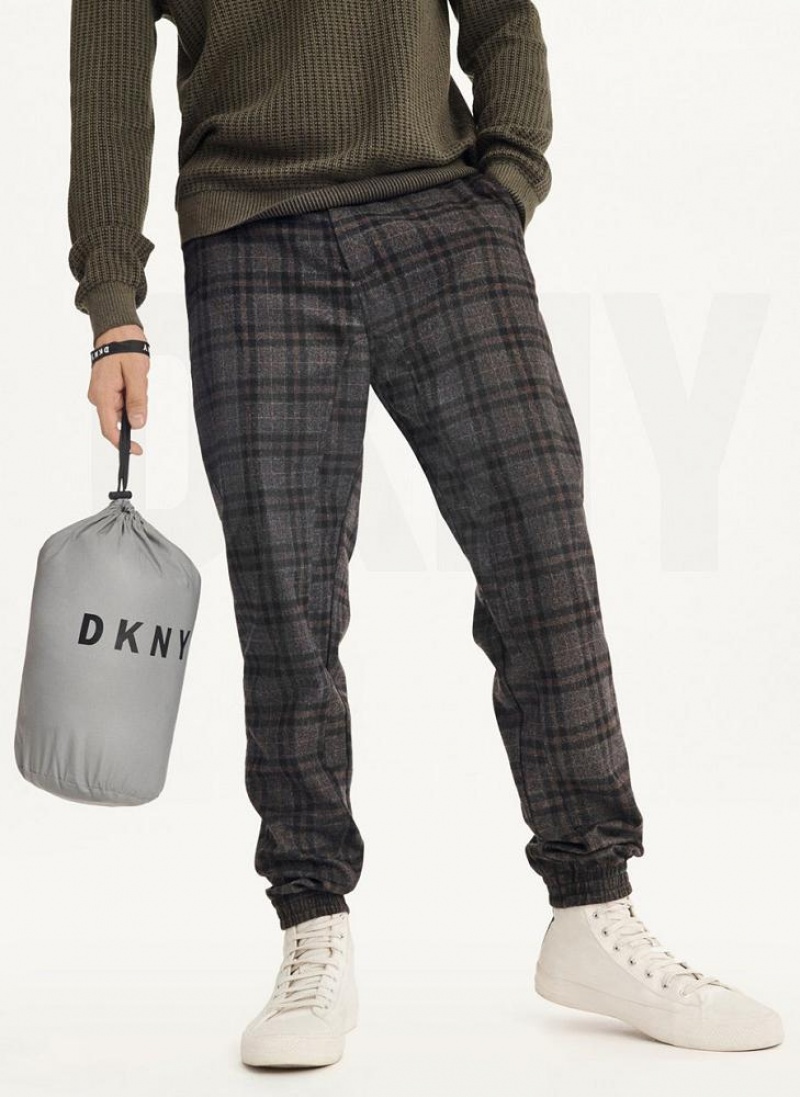 Grey Men's DKNY Packable Puffer Jacket | Australia-D1617