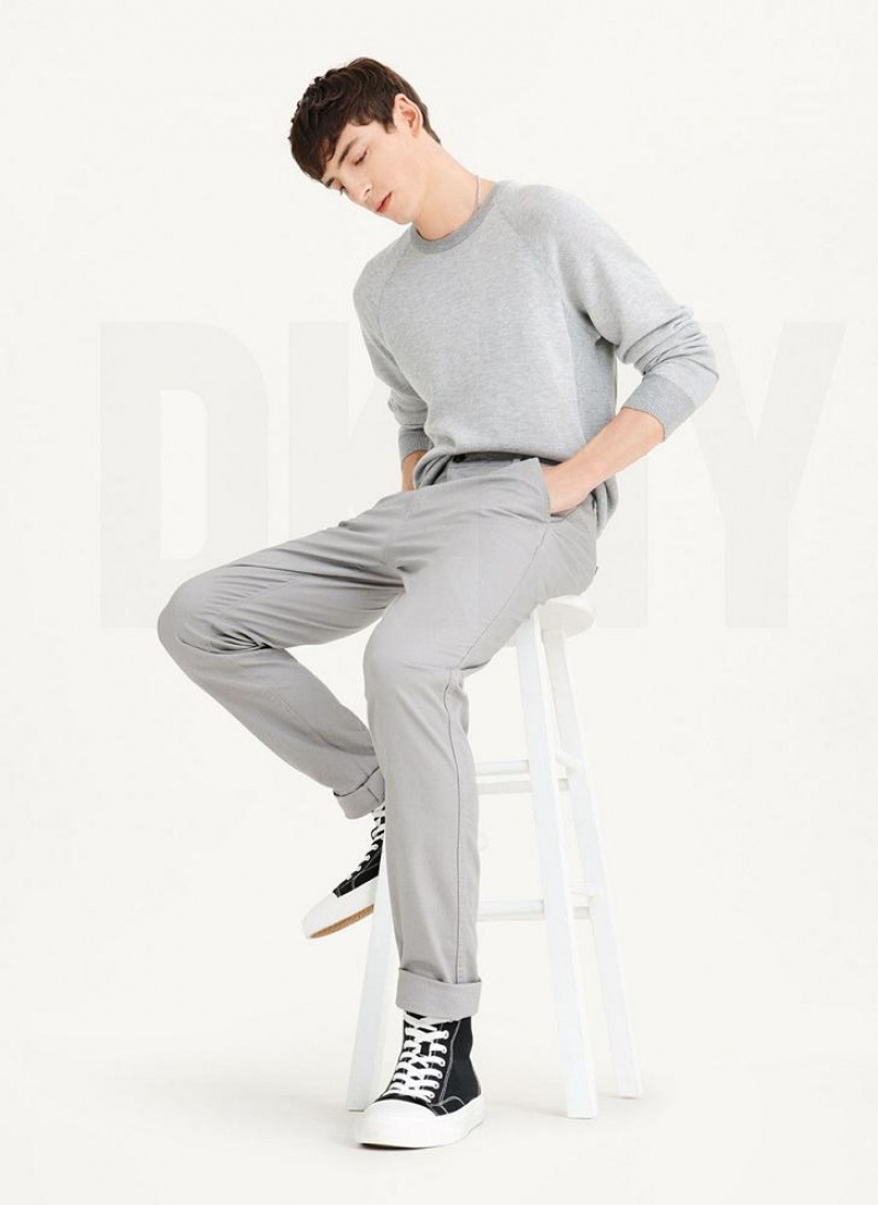 Grey Men's DKNY Skinny Chino Pants | Australia-D0267