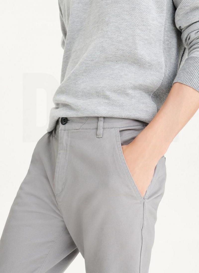 Grey Men's DKNY Skinny Chino Pants | Australia-D0267