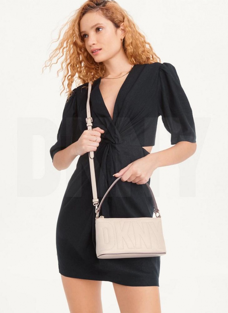 Grey Women's DKNY Elsa Demi Crossbody Bags | Australia-D0632
