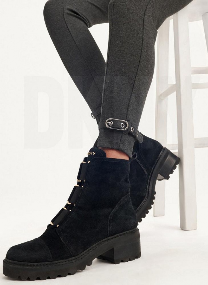 Grey Women's DKNY Front Seam With Buckled Ankle Pants | Australia-D1427