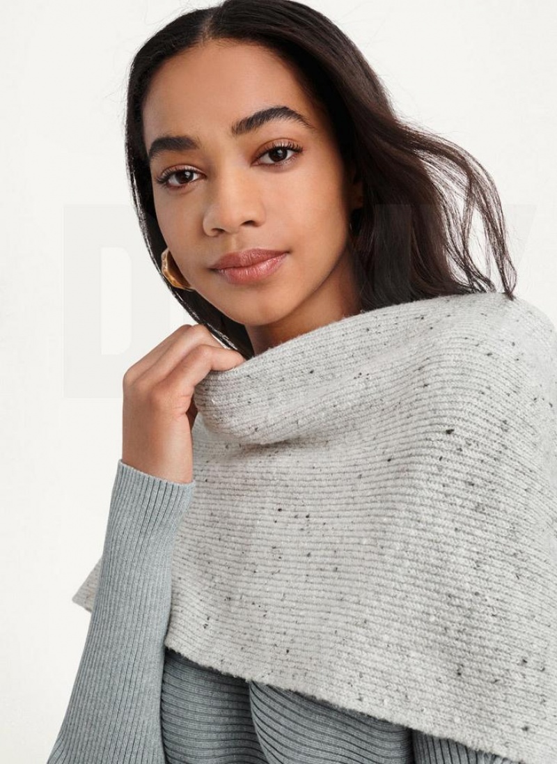 Grey Women's DKNY Pure Donegal Tweed Infinity Scarf | Australia-D1243