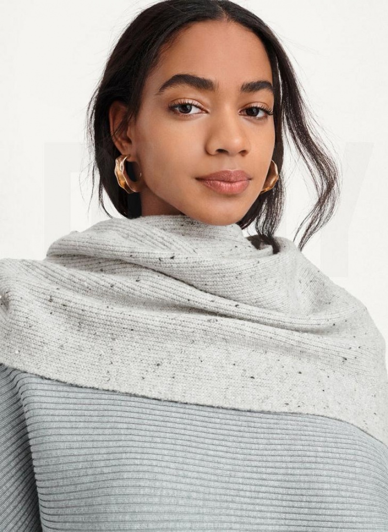 Grey Women's DKNY Pure Donegal Tweed Infinity Scarf | Australia-D1243