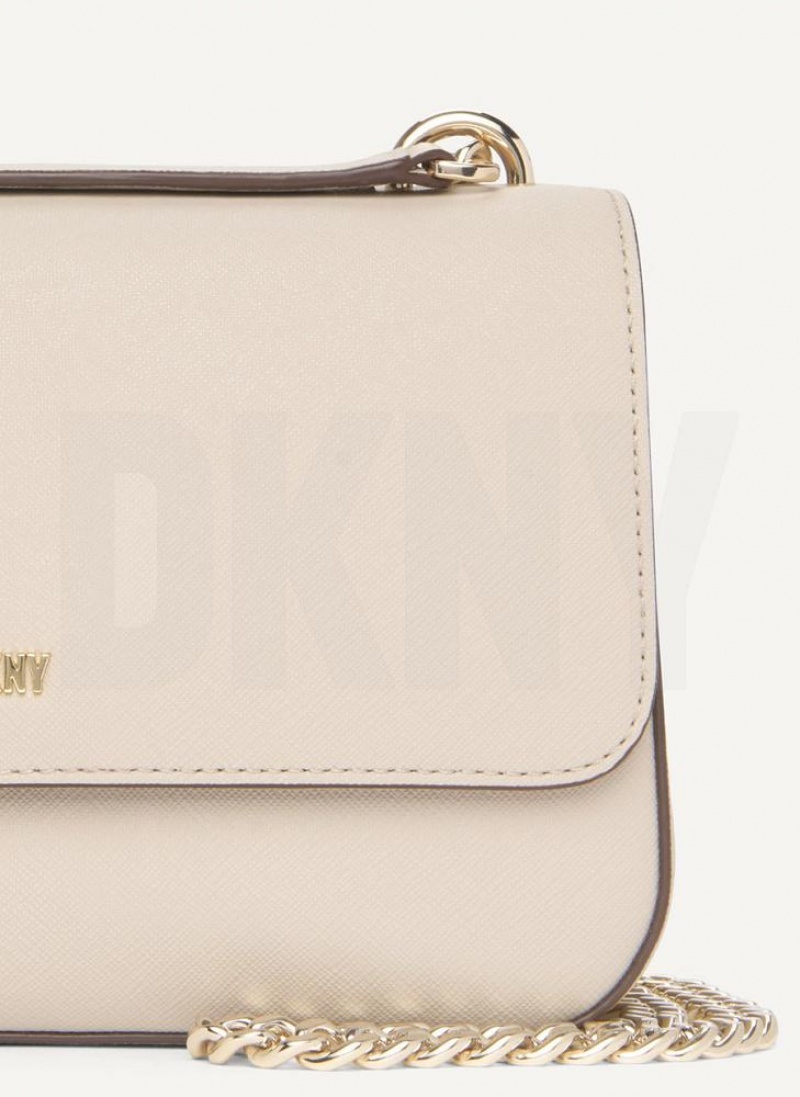 Grey Women's DKNY Sina Flap Shoulder Bags | Australia-D0344