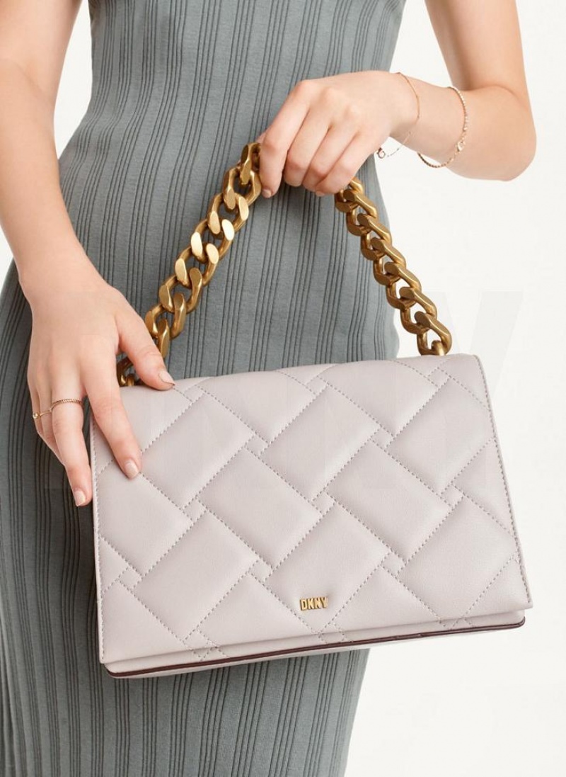 Grey Women's DKNY Willow Chain Crossbody Bags | Australia-D1711