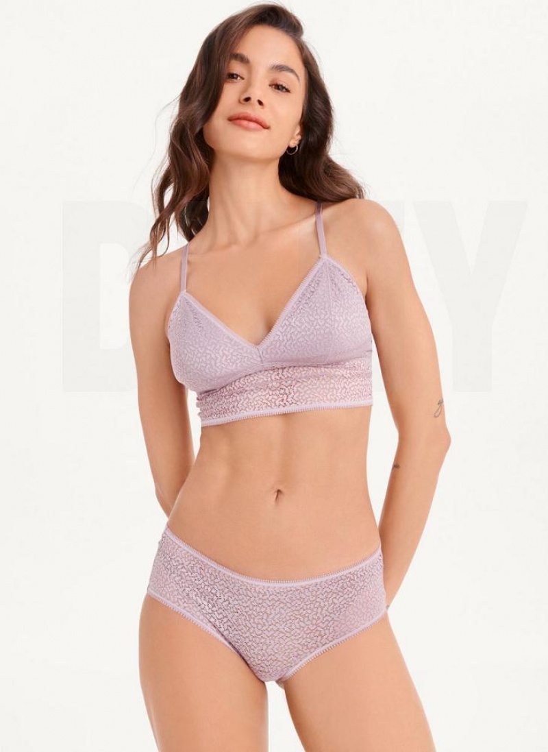 Lavender Women's DKNY Modern Lace Hipster Panties | Australia-D1866