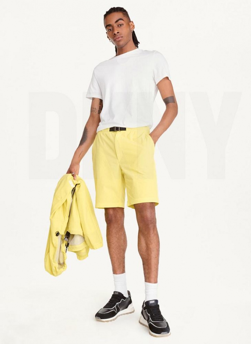 Lemon Men's DKNY Nylon Shorts | Australia-D1796