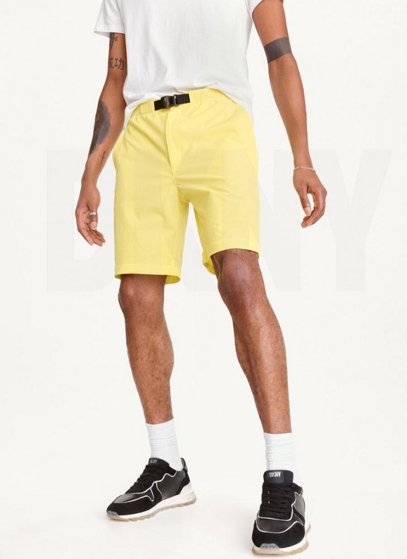 Lemon Men's DKNY Nylon Shorts | Australia-D1796