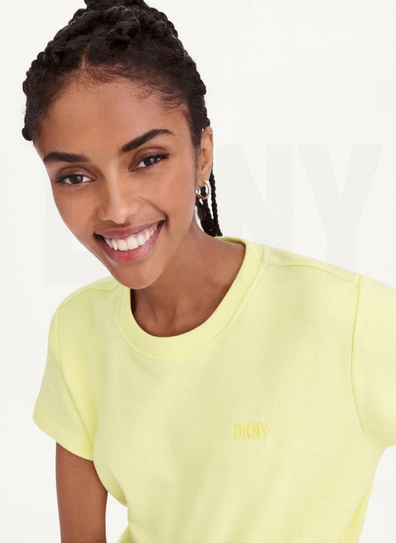 Lemon Women's DKNY Crew Neck Jumpsuits | Australia-D0536