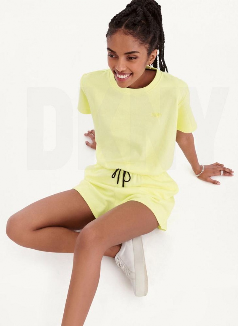 Lemon Women's DKNY Crew Neck Jumpsuits | Australia-D0536