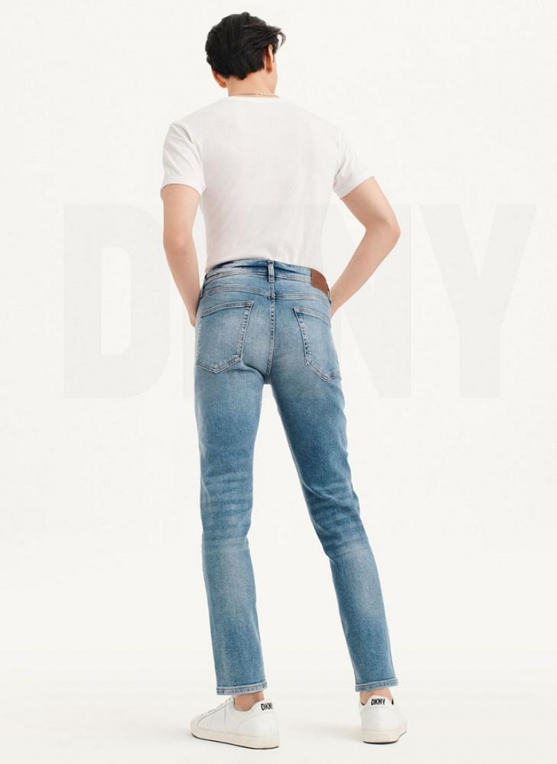 Light Wash Men's DKNY Skinny Light Wash Denim Jeans | Australia-D0839