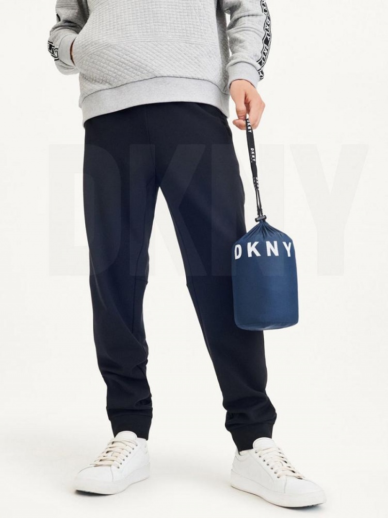 Navy Men's DKNY Packable Quilted Vest Jackets | Australia-D0974