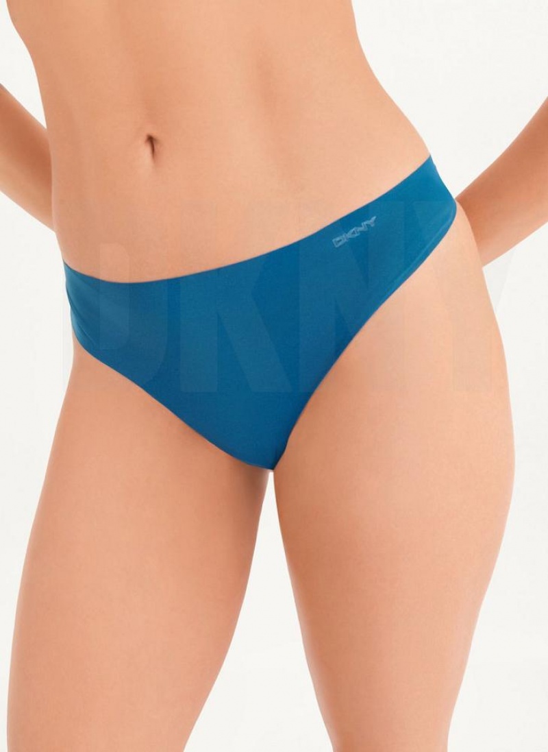 Navy Women\'s DKNY Litewear Cut Thong | Australia-D0589