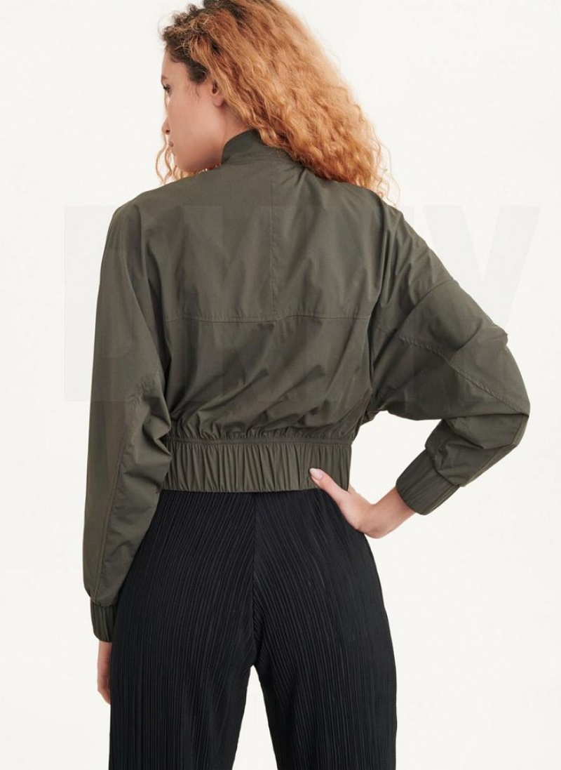 Olive Women's DKNY Bomber Jacket Jumpsuits | Australia-D1066