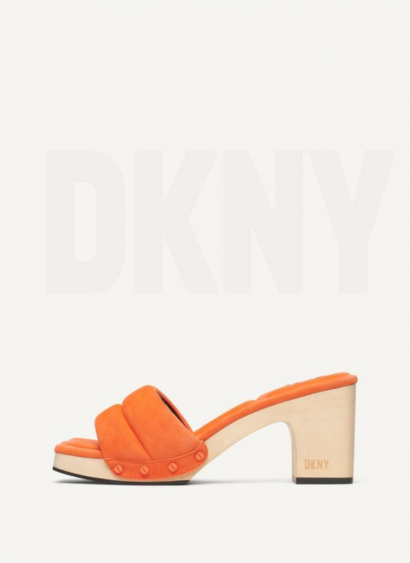 Orange Women\'s DKNY Kaia Heels | Australia-D0641