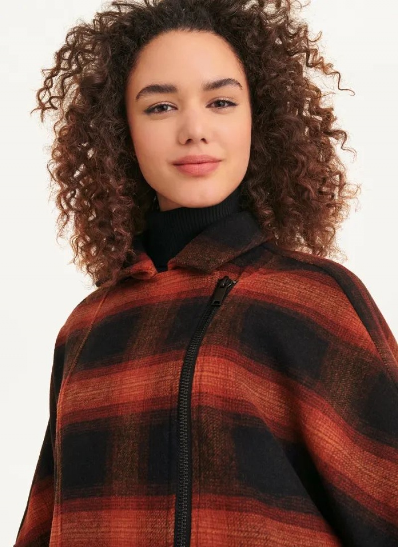 Orange Women's DKNY Long Sleeve Drop Shoulder Jackets | Australia-D0472