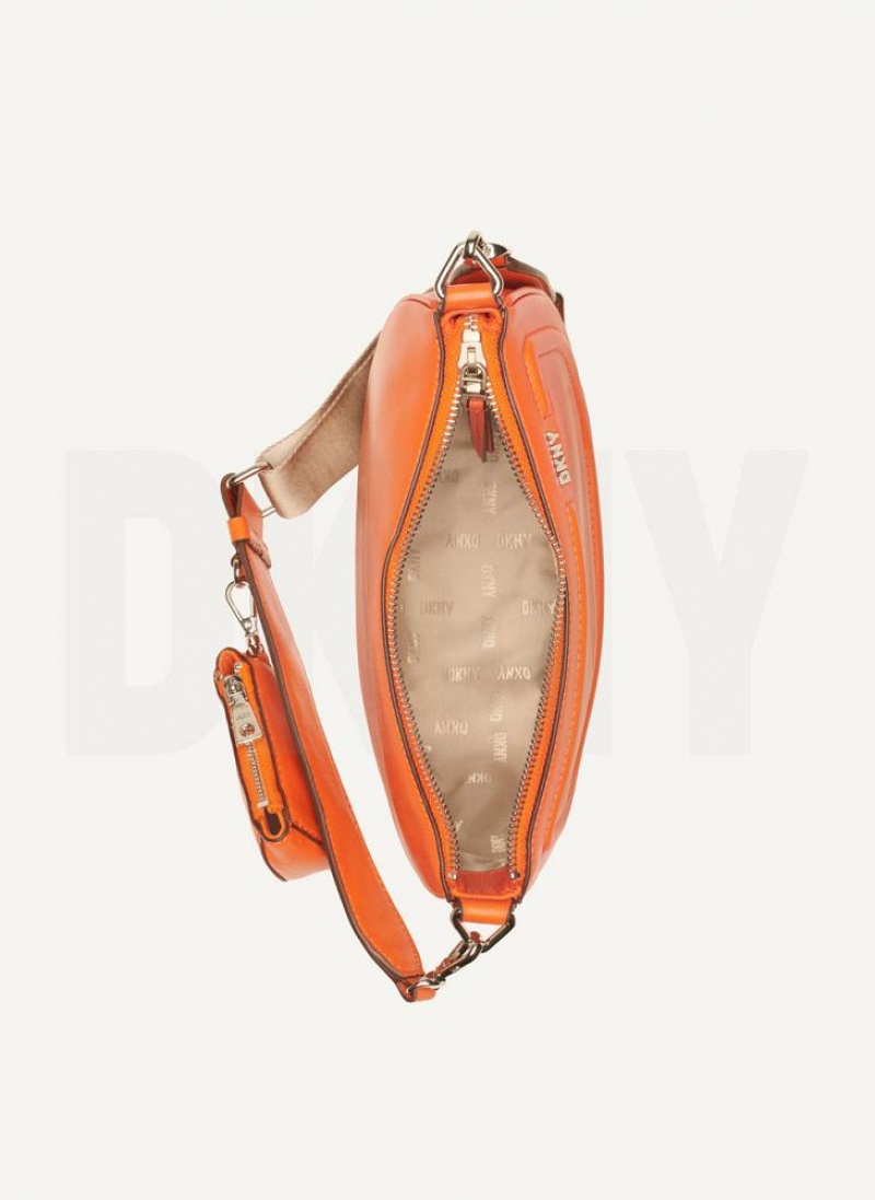 Orange Women's DKNY Orion Crossbody Bags | Australia-D0705