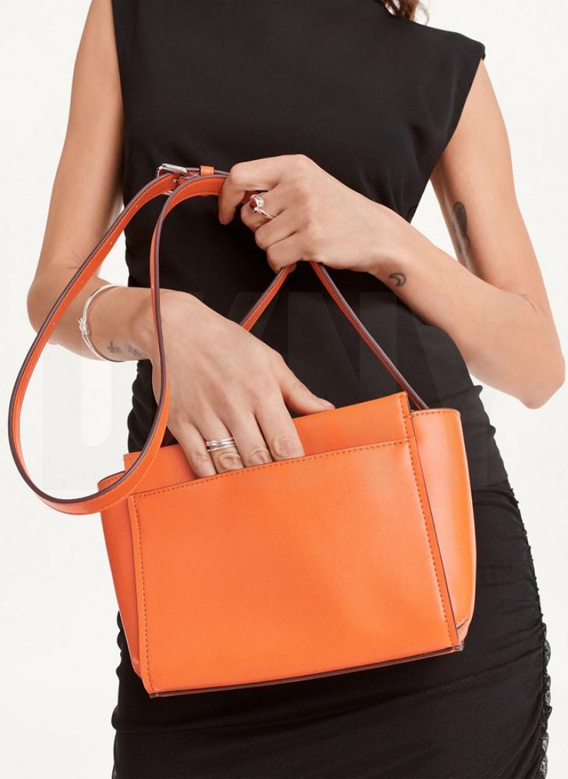 Orange Women's DKNY Pax Crossbody Bags | Australia-D0302