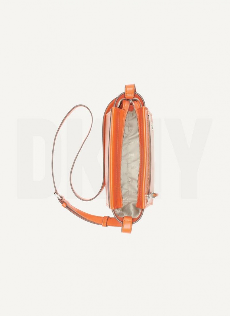 Orange Women's DKNY Pax Crossbody Bags | Australia-D0302