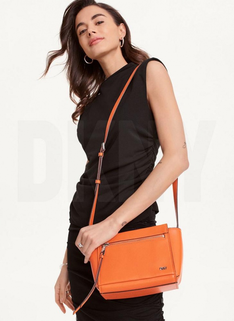 Orange Women's DKNY Pax Crossbody Bags | Australia-D0302