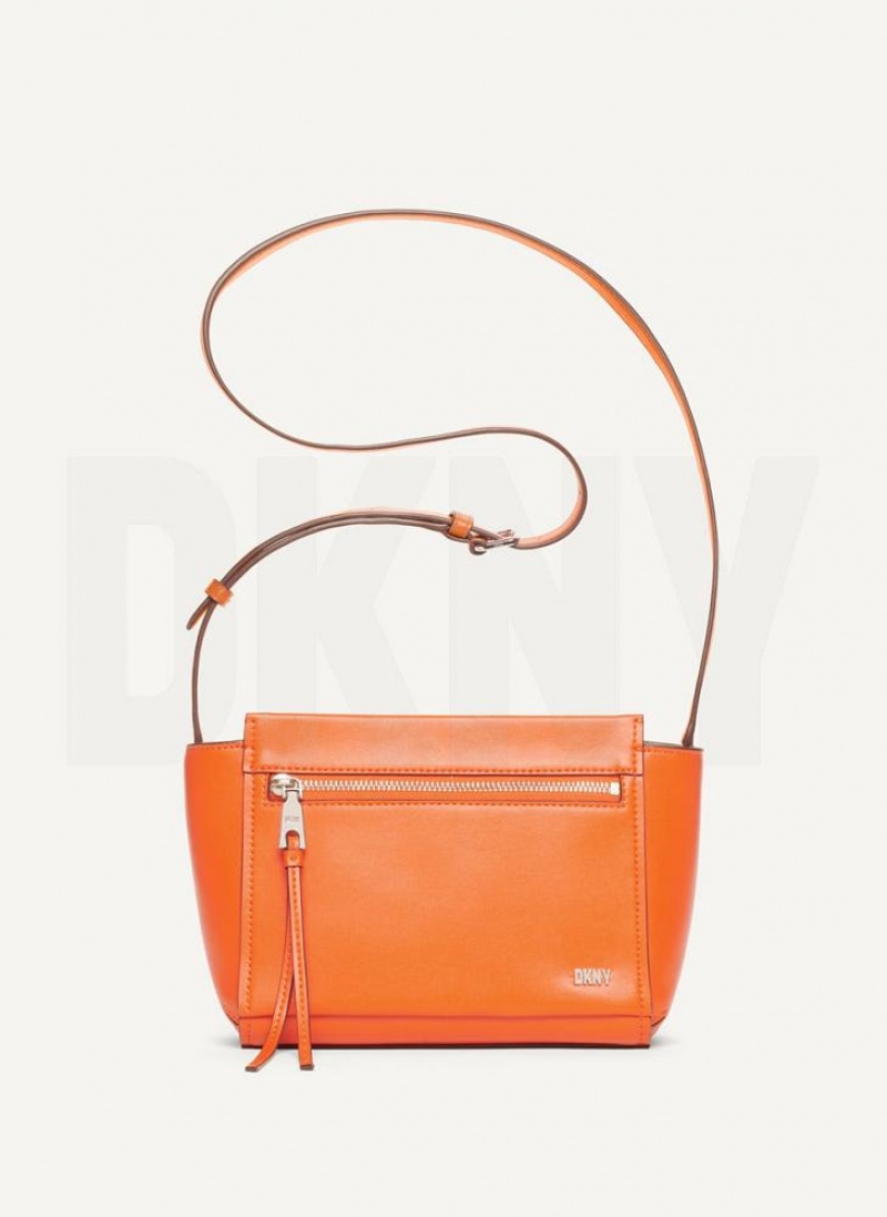 Orange Women\'s DKNY Pax Crossbody Bags | Australia-D0302